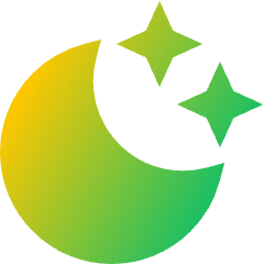 Moon Stars Icon from Sharp Gradient Set
