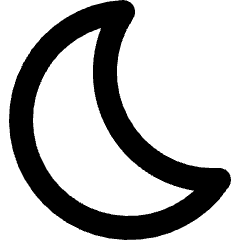 Moon Icon from Micro Line Set