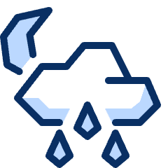 Night Rain 2 Icon from Cyber Duotone Set