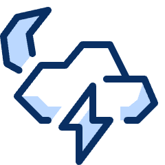 Night Storm 1 Icon from Cyber Duotone Set