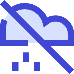 No Rain Cloud Icon from Sharp Duo Set