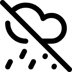 No Rain Cloud Icon from Core Line Set