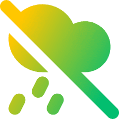 No Rain Cloud Icon from Core Gradient Set