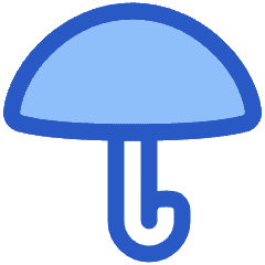 Open Umbrella Icon from Plump Duo Set