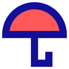 Open Umbrella Icon from Sharp Pop Set