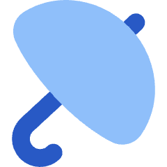 Open Umbrella Icon from Flex Flat Set