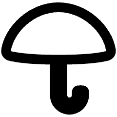 Open Umbrella Icon from Plump Remix Set