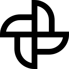 Pinwheel Icon from Sharp Line Set