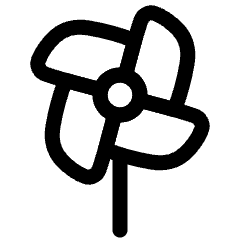 Pinwheel Icon from Plump Line Set