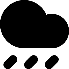 Rain 1 Icon from Micro Solid Set