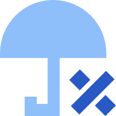 Rain Chance Icon from Sharp Flat Set