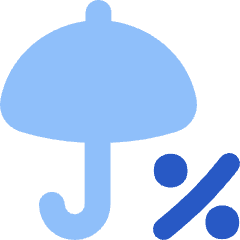 Rain Chance Icon from Flex Flat Set