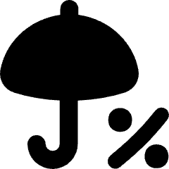 Rain Chance Icon from Flex Solid Set