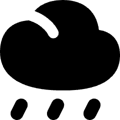 Rain Cloud Icon from Flex Solid Set