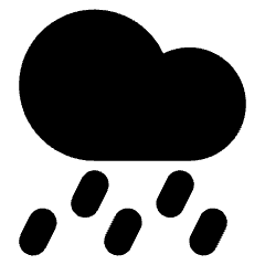 Rain Cloud Icon from Core Solid Set