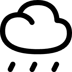 Rain Cloud Icon from Flex Line Set
