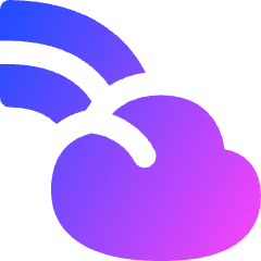 Rainbow Cloud Icon from Flex Gradient Set