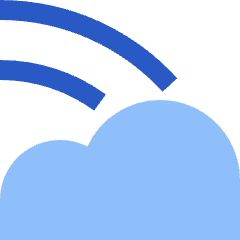 Rainbow Cloud Icon from Sharp Flat Set