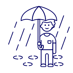 Raining 1 Illustration from UX Line Set
