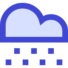 Snow Cloud Icon from Sharp Duo Set