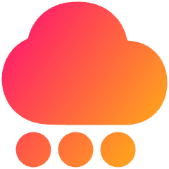 Snow Cloud Icon from Plump Gradient Set