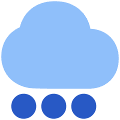 Snow Cloud Icon from Plump Flat Set