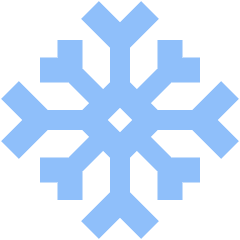 Snow Flake Icon from Sharp Flat Set