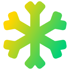 Snow Flake Icon from Plump Gradient Set