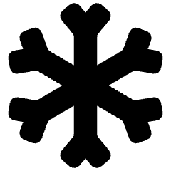Snow Flake Icon from Plump Solid Set