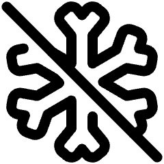 Snow Flake Cross Icon from Plump Line Set