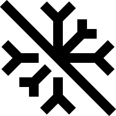 Snow Flake Cross Icon from Sharp Line Set