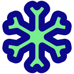 Snow Flake Icon from Plump Pop Set