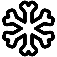 Snow Flake Icon from Plump Line Set