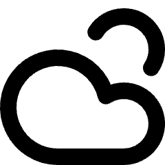 Sun Cloud 2 Icon from Micro Line Set