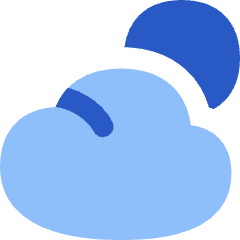 Sun Cloud Icon from Flex Flat Set