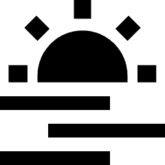 Sun Haze Icon from Sharp Solid Set