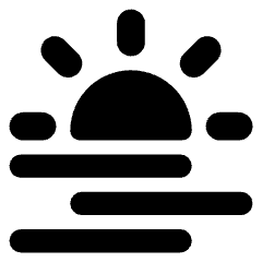 Sun Haze Icon from Core Solid Set