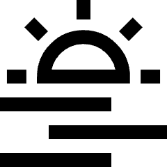 Sun Haze Icon from Sharp Line Set
