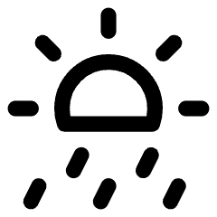 Sun Rain Icon from Core Line Set