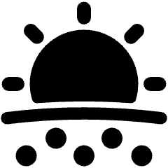 Sun Snow Icon from Plump Solid Set