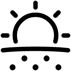 Sun Snow Icon from Plump Line Set