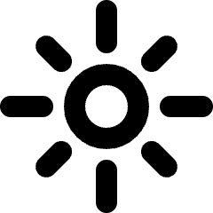 Sun Icon from Micro Line Set