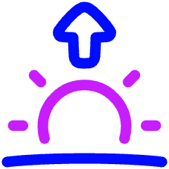 Sunrise Icon from Plump Neon Set