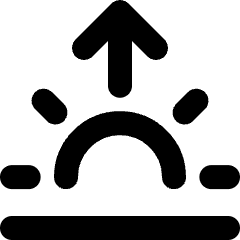 Sunrise Icon from Micro Line Set