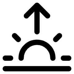 Sunrise Icon from Core Line Set