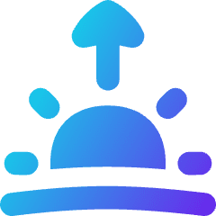 Sunrise Icon from Flex Gradient Set