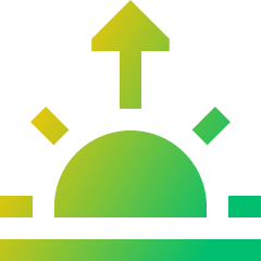 Sunrise Icon from Sharp Gradient Set