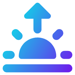 Sunrise Icon from Core Gradient Set