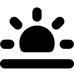 Sunset Icon from Micro Solid Set