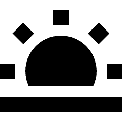 Sunset Icon from Sharp Solid Set